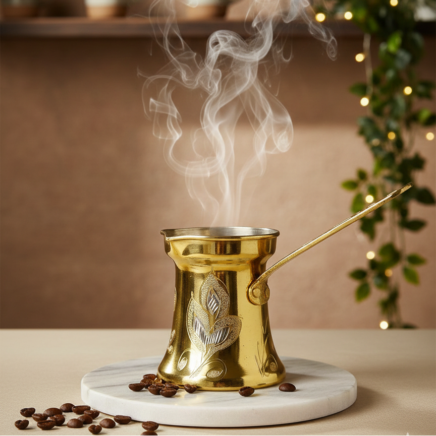 Kupfer-Cezve – Handwerk mit Charakter