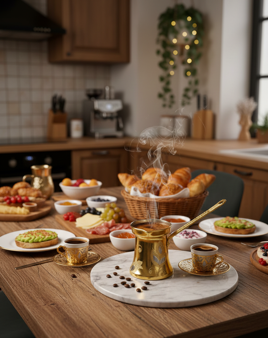 Kupfer-Cezve – Handwerk mit Charakter