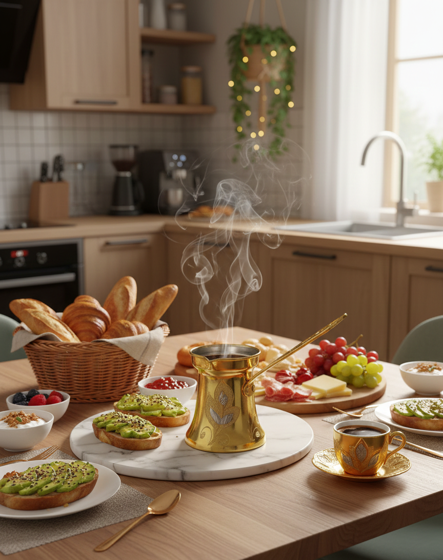 Kupfer-Cezve – Handwerk mit Charakter