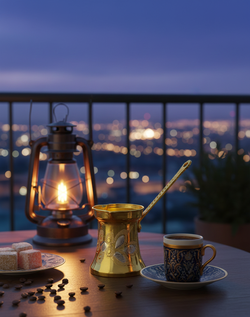 Mokka Kaffeekanne aus Kupfer – handgemachte Cezve / Ibrik