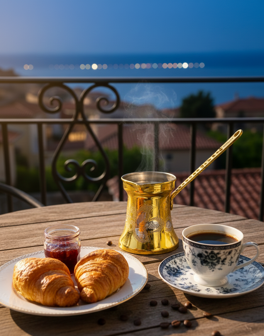 Mokka Kaffeekanne aus Kupfer – handgemachte Cezve / Ibrik