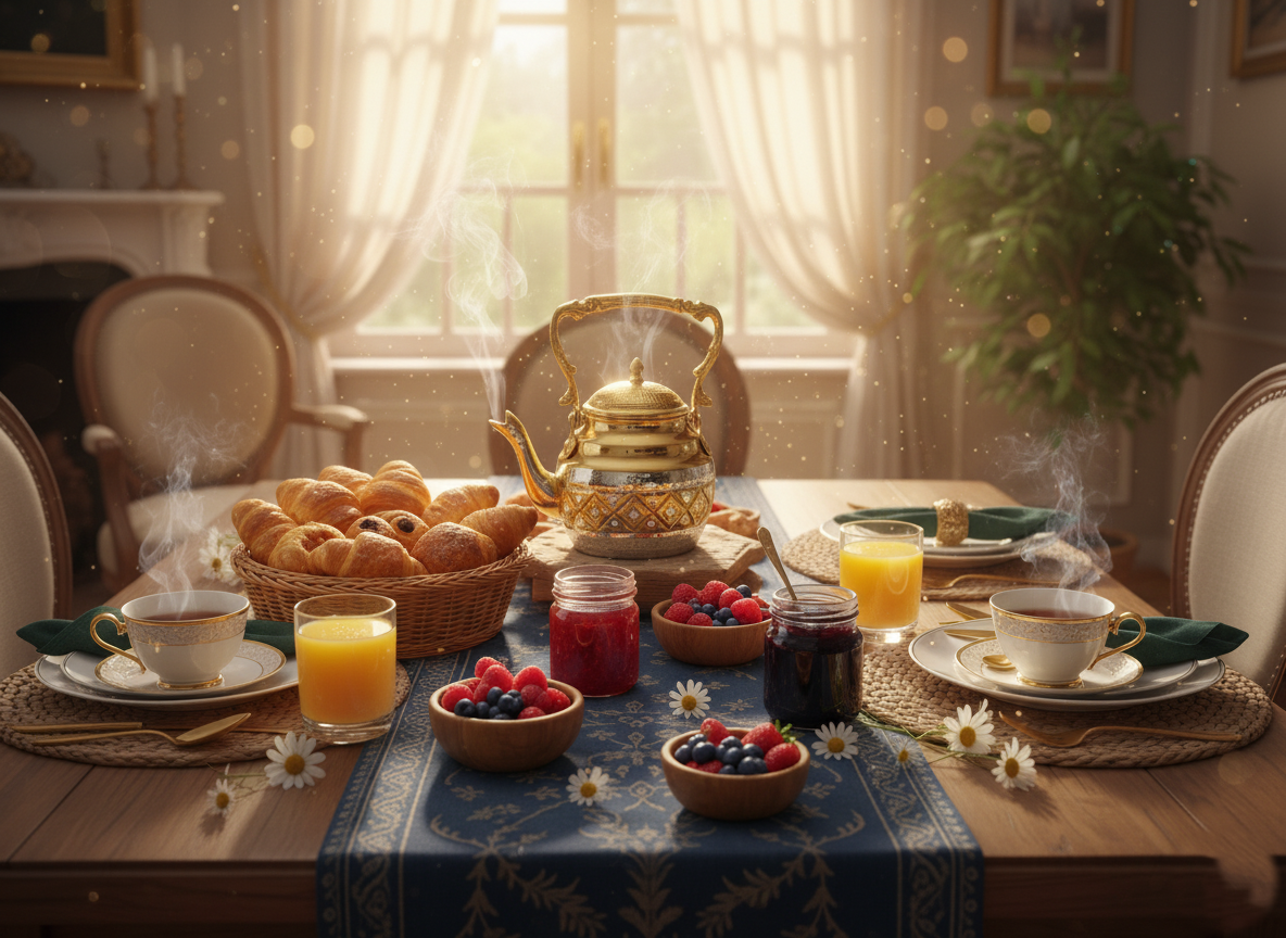 Handgefertigte Kupfer-Teekanne – 100% Kupfer, reich graviert & klassisch