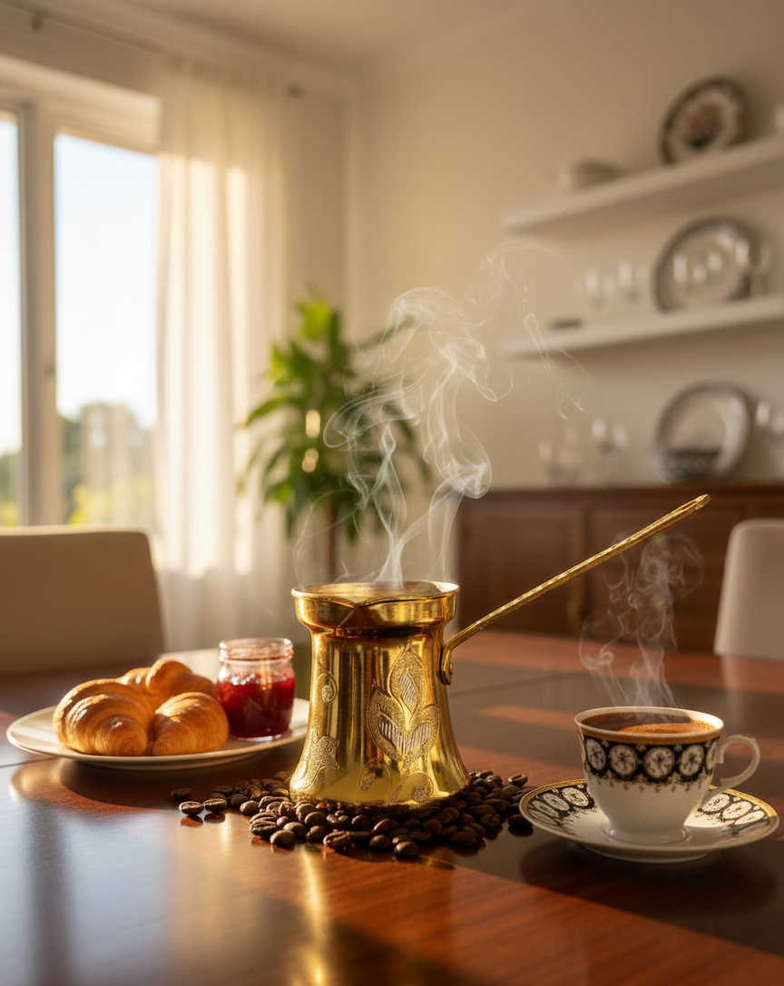 Kupfer-Cezve – Handwerk mit Charakter