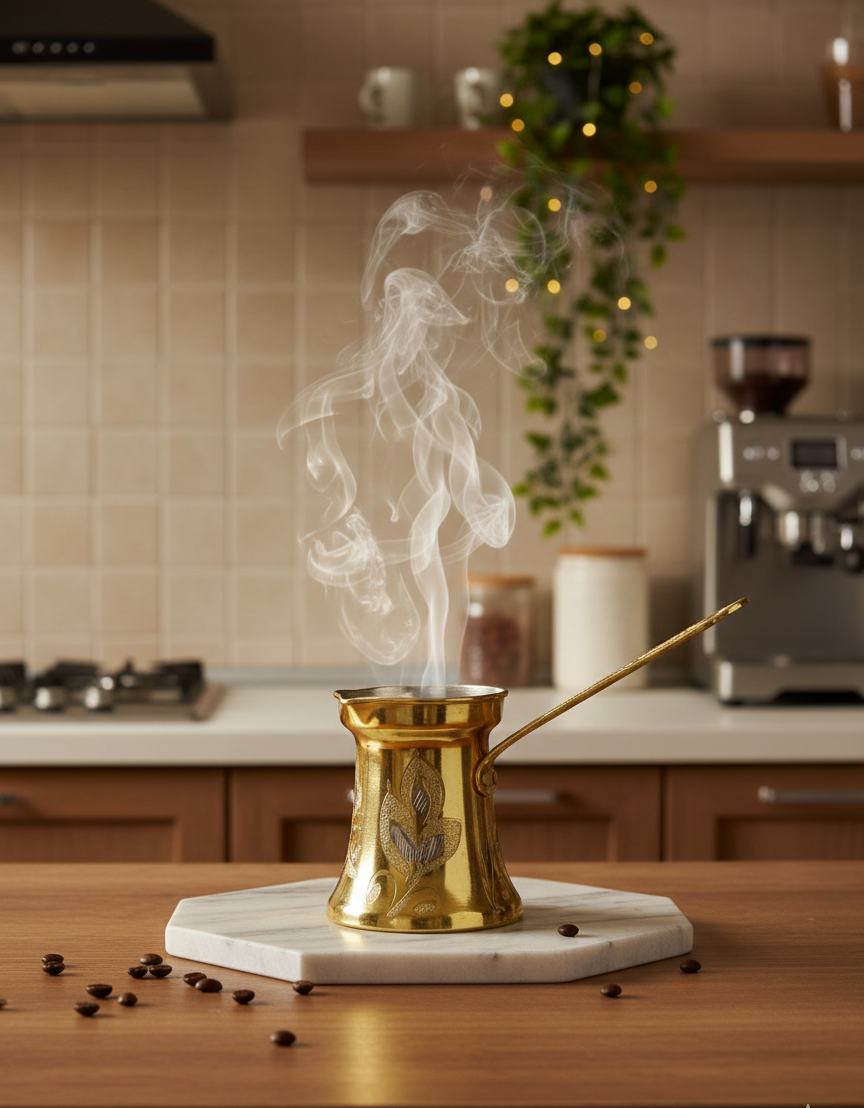 Kupfer-Cezve – Handwerk mit Charakter