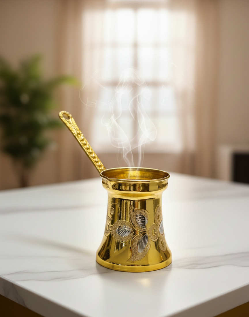 Mokka Kaffeekanne aus Kupfer – handgemachte Cezve / Ibrik